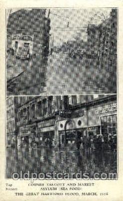 The great Hartford Conn.USA Flood, March, 1936 Disaster Unused big crease bot...