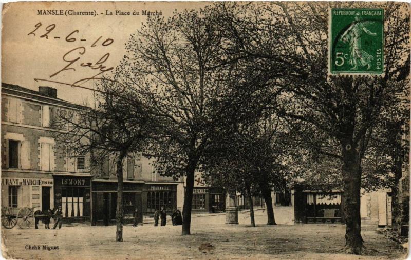 CPA MANSLE - La Place de Marché (519094)