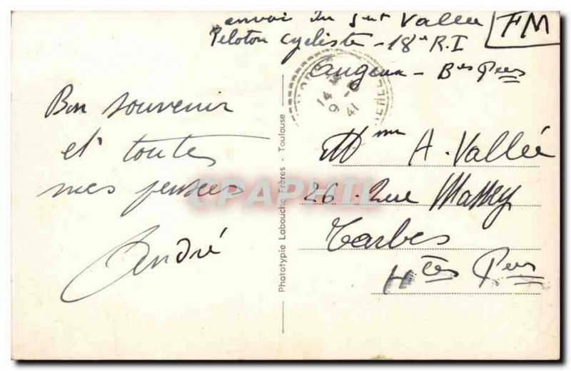 Old Postcard Vallee d & # 39Aspe Udos General view