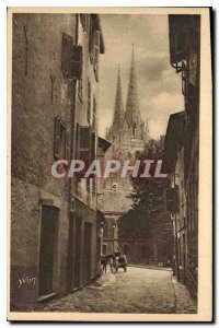 Old Postcard Bayonne La Cathedrale sight of an old street