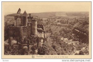 Vianden - Les Ruines et partie de la Ville haute , Luxembourg, 1910s