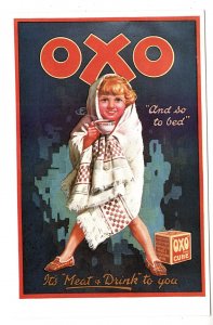 Little Boy in Towel, OXO Cube, Its Meat to Drink, Food Advertisement