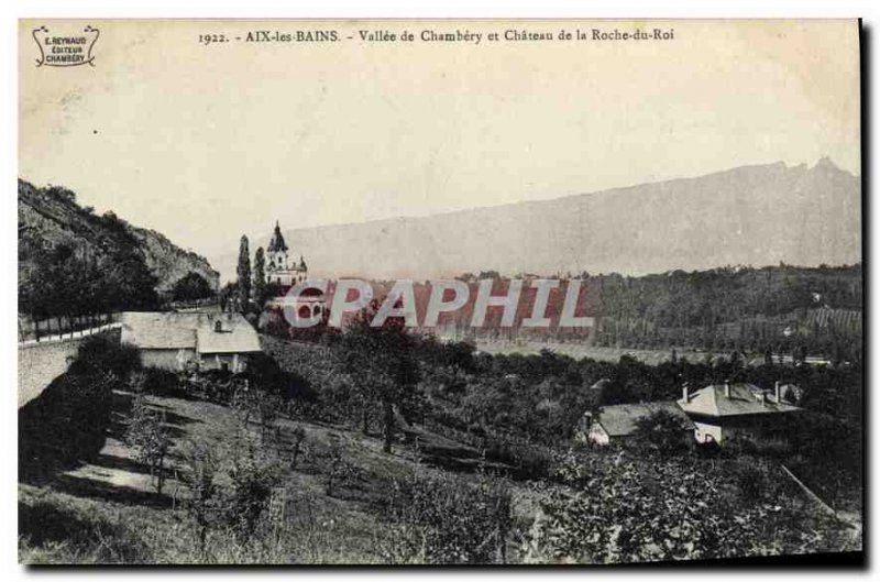 Old Postcard Aix les Bains and Chambery Vallee Chateau de la Roche