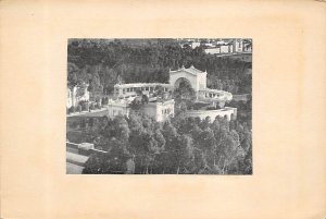 Outdoor Organ, Balboa Park picture glued on paper, non  backing San Diego Cal...