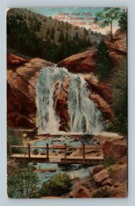 Colorado Springs CO, Helen Hunt Falls, Canon, Vintage Colorado c1912 Postcard