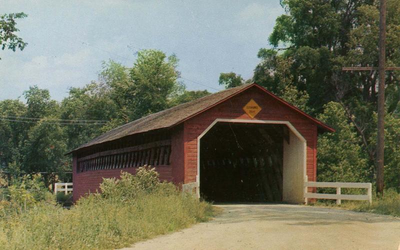 VT - North Bennington. Robison Covered Bridge 