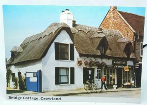 Bridge Cottage Crowland Lincolnshire Vintage Postcard Market Cafe J Ramsden