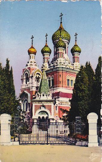 France Nice L'Eglise Russe 1954 Photo