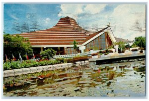 c1950's Hotel Siam Intercontinental Bangkok Thailand Vintage Posted Postcard