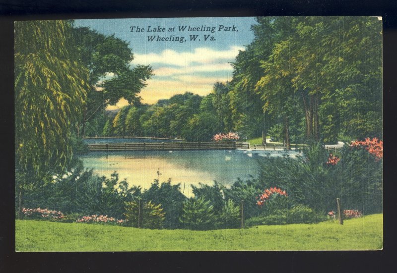 Wheeling, West Virginia/WV Postcard, The Lake At Wheeling Park