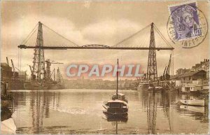 Postcard Modern Nantes Transporter Bridge has