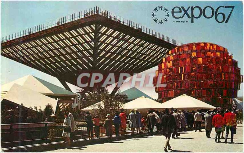 Postcard Modern Montreal Canada The Canada Pavilion Situated in the Notre Dam...