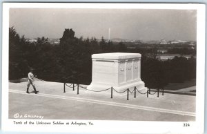 c1910s Arlington, VA RPPC Tomb of Unknown Army Soldier A. Mainzer Galloway A283