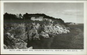 Igonish Bay Nova Scotia Keltic Lodge Real Photo Postcard