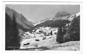 Austria Gargellen Montafon Ski Mountain Risch-Lau Glossy Real Photo Postcard