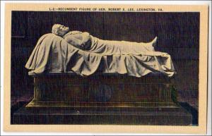 recumbent Figure Gen Robert E Lee, Lexington VA