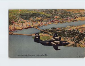 Postcard Philippine Mars over Jacksonville, Florida