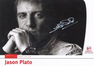 Jason Plato Touring Cars Champion Hand Signed Large Photo