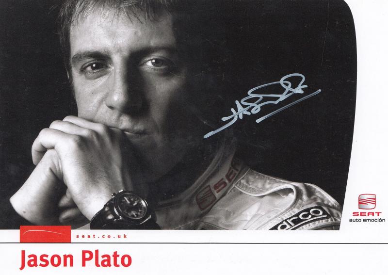 Jason Plato Touring Cars Champion Hand Signed Large Photo