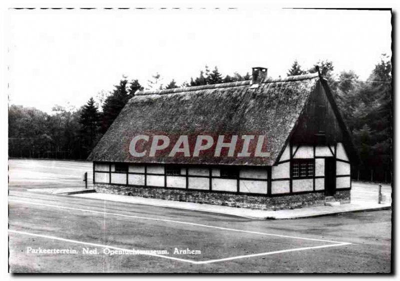 Postcard Modern Parkeerterrein Openluchtmuseum Arnhem