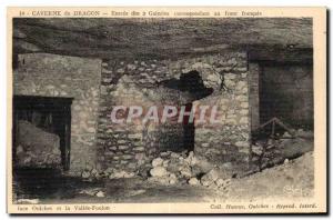 Old Postcard Dragon Cave Face and Vallee Foulon Army