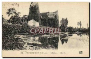 Old Postcard Cricqueboeuf L & # 39Eglise