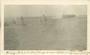 1911 Janesville Wisconsin Sham Battle Military RPPC Real Photo Postcard 4588