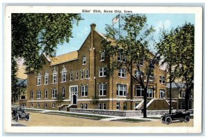 c1920's Elks Club Exterior Roadside Scene Sioux City Iowa IA Unposted Postcard