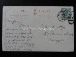 Norfolk NORWICH CATHEDRAL & PRECINCTS BY MOONLIGHT c1903 Postcard by D.F. & Co.