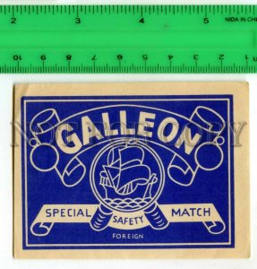 500236 GALLEON Foreign Vintage match label