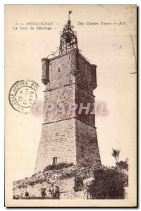 Old Postcard Draguignan The Clock Tower