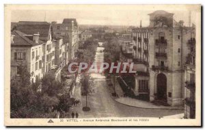 Old Postcard Vittel Avenue Ambroise Boulomie and hotels