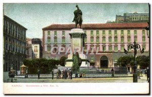 Postcard Old Napoli Monumento Vitt Em II