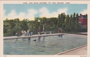 Iowa Des Moines Pool and Golf Course Fort Des Moines
