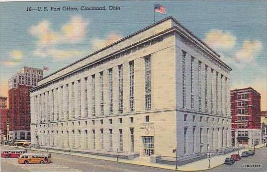 Ohio Cincinnati U S Post Office 1945