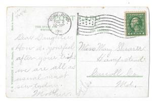 York PA US Post Office Vintage Wheelock Postcard 1916 