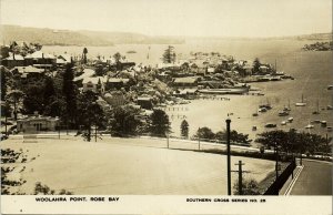 australia, NSW, SYDNEY, Rose Bay Woolahra Point 1920s Southern Cross Series RPPC