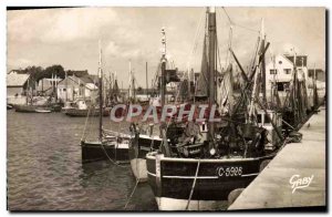 Modern Postcard The Grandcamp Bains harbor Boats