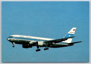 Airplane Postcard Kuwait Airlines Airways Boeing 763-200 9K-AIA FN30