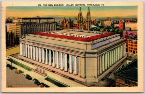 1941 The New Building Mellon Institute Pittsburgh Pennsylvania Posted Postcard