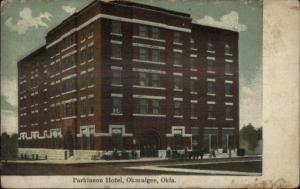 Okmulgee OK Parkinson Hotel c1910 Postcard