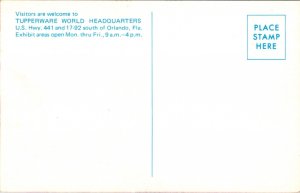 Postcard Tupperware World Headquarters on U.S. Highway 441 Orlando, Florida