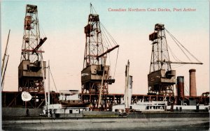 Canadian Northern Coal Docks Port Arthur Ontario ON Unused Postcard E66