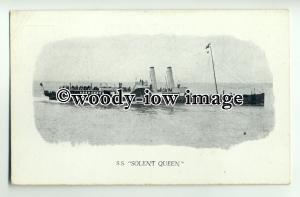 f0643 - Red Funnel Paddle Steamer - Solent Queen - postcard