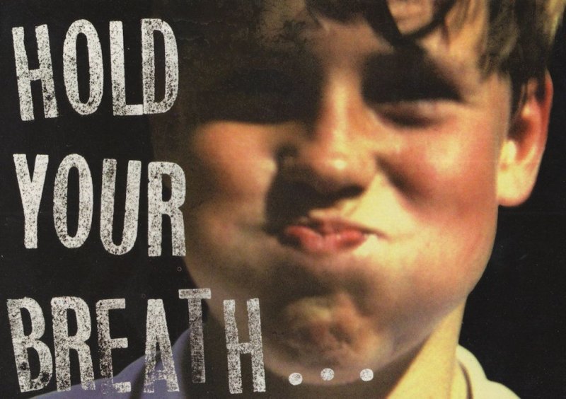 Hold Your Breath Death Stop Smoking Advertising Campaign Postcard