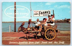 CLEVELAND, OH Ohio ~ Roadside CAPT. FRANK'S SEAFOOD HOUSE 1972  Postcard