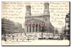 Paris Old Postcard Church of Saint Vincent de Paul