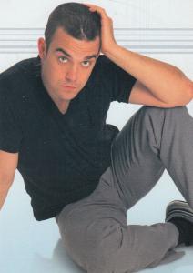 Robbie Williams of X Factor Postcard