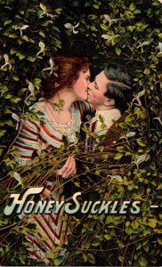 Romantic Couple Honey Suckles