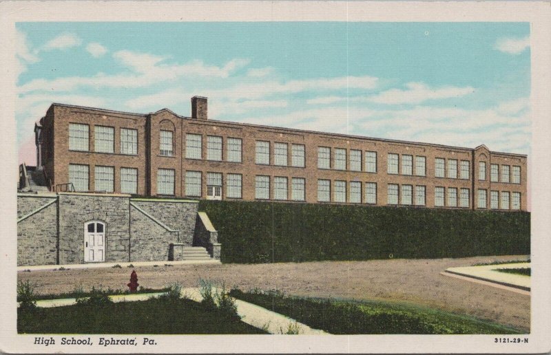 Postcard High Schooll Ephrata PA